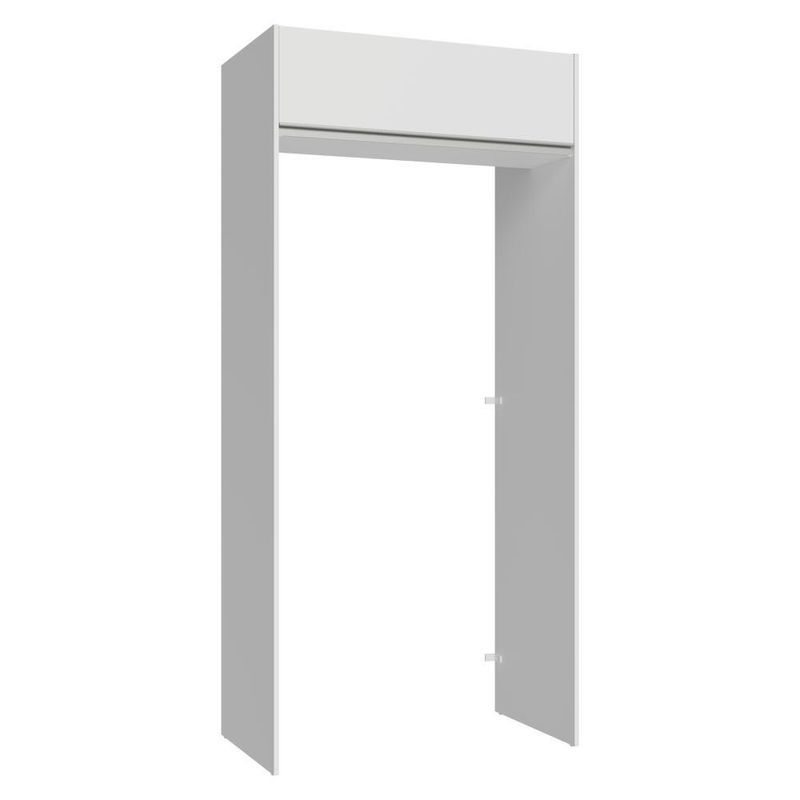 Porta-geladeira 103 cm 1 porta basculante branco glamy madesa