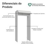 Porta-geladeira 103 cm 1 porta basculante branco glamy madesa