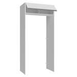 Porta-geladeira 103 cm 1 porta basculante branco glamy madesa