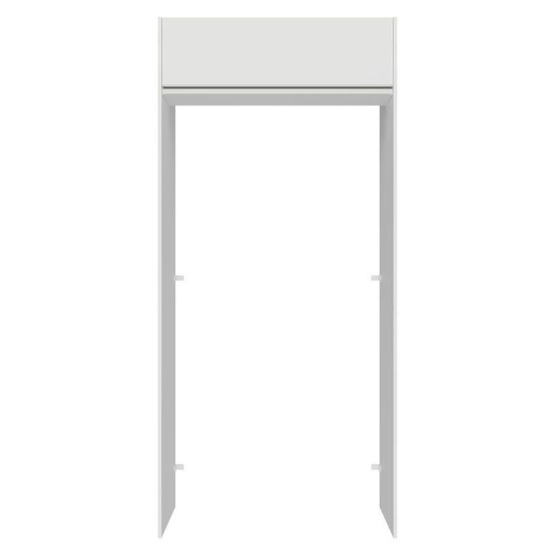 Porta-geladeira 103 cm 1 porta basculante branco glamy madesa