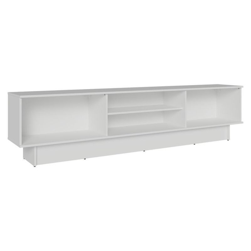Rack para tv até 80 polegadas 218 cm 2 portas branco vik madesa