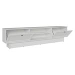 Rack para tv até 80 polegadas 218 cm 2 portas branco vik madesa
