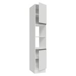 Paneleiro 40 cm 2 portas e 2 nichos branco glamy madesa