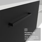Rack para tv até 80 polegadas 218 cm 2 portas b agata madesa