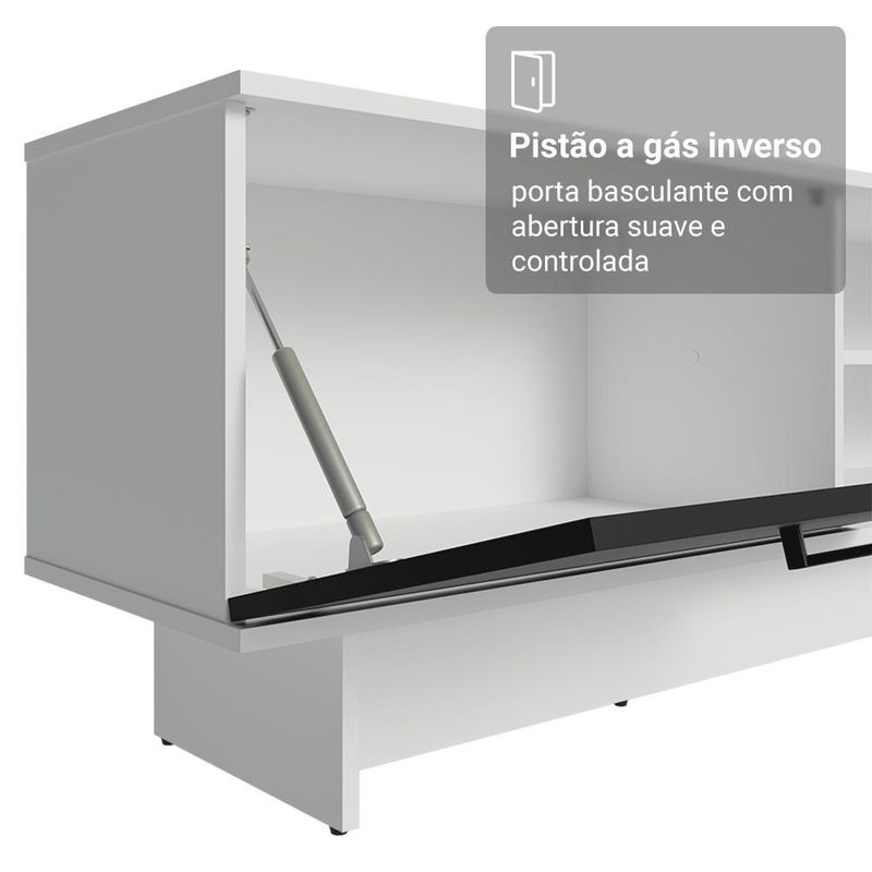 Rack para tv até 80 polegadas 218 cm 2 portas b agata madesa