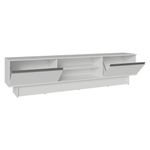 Rack para tv até 80 polegadas 218 cm 2 portas branco glamy madesa