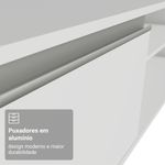 Rack para tv até 80 polegadas 218 cm 2 portas branco glamy madesa