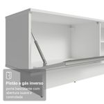 Rack para tv até 80 polegadas 218 cm 2 portas branco glamy madesa