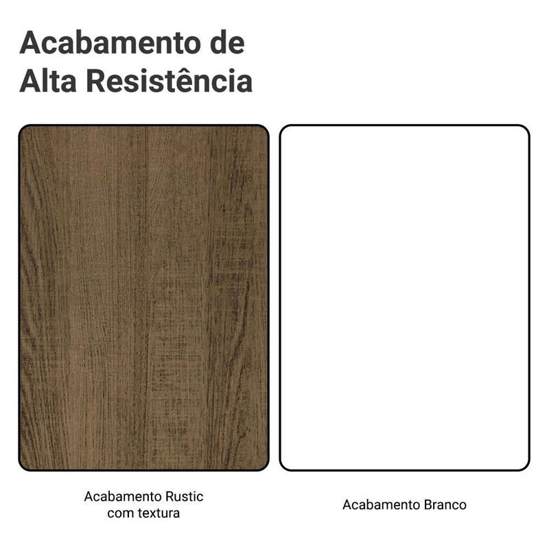 Rack para tv até 80 polegadas 160cm com pés torino madesa v2