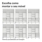 Guarda-roupa closet com pés 4 gavetas 180cm venus madesa