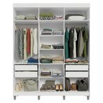 Guarda-roupa closet com pés 4 gavetas 180cm venus madesa