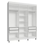 Guarda-roupa closet com pés 4 gavetas 180cm venus madesa