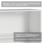 Rack para tv até 70 polegadas + prateleiras 160cm vik madesa 05 b