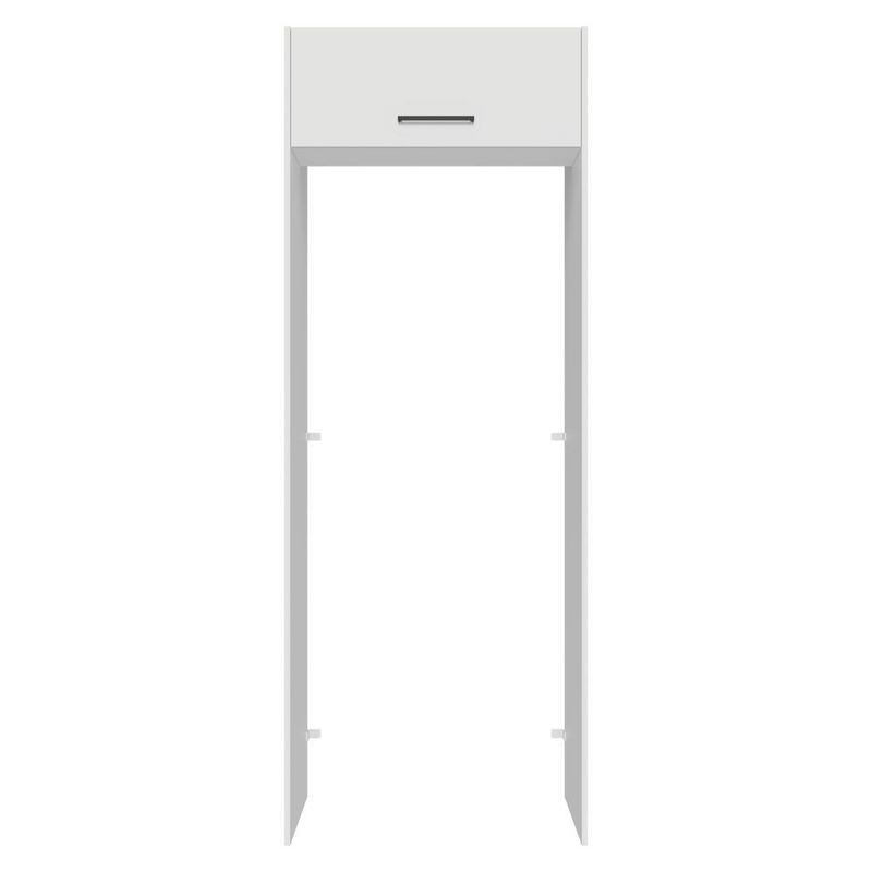 Porta-geladeira 83 cm 1 porta basculante branco agata madesa