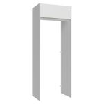 Porta-geladeira 83 cm 1 porta basculante branco veludo lux madesa