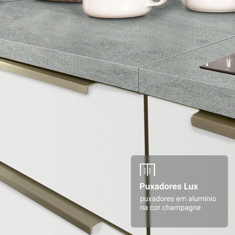 Porta-geladeira 83 cm 1 porta basculante branco veludo lux madesa