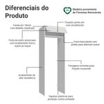 Porta-geladeira 73 cm 1 porta basculante branco vik madesa