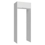 Porta-geladeira 83 cm 1 porta basculante branco stella madesa