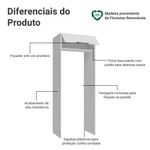 Porta-geladeira 83 cm 1 porta basculante branco stella madesa