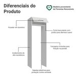 Porta-geladeira 73 cm 1 porta basculante branco agata madesa