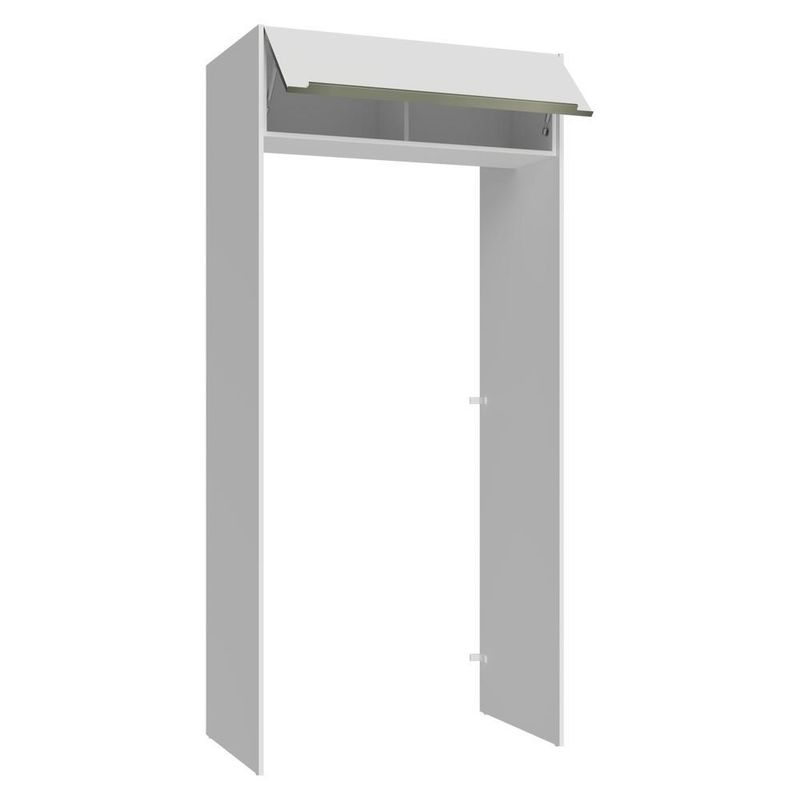 Porta-geladeira 103 cm 1 porta basculante branco veludo lux madesa