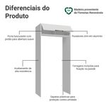 Porta-geladeira 103 cm 1 porta basculante branco stella madesa