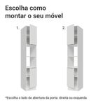 Paneleiro 40 cm 2 portas e 2 nichos branco stella madesa