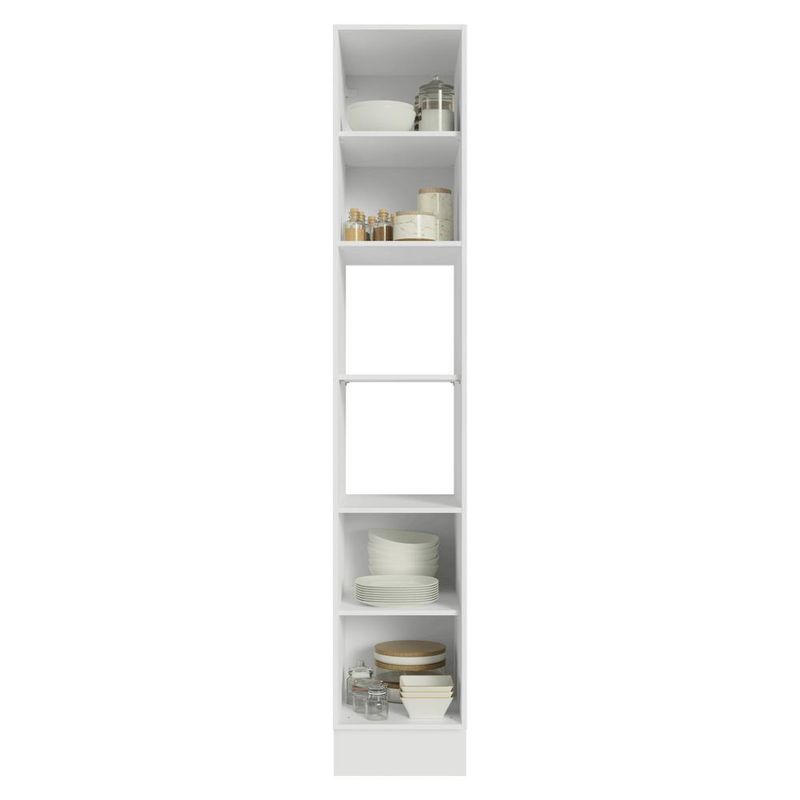 Paneleiro 40 cm 2 portas e 2 nichos branco stella madesa