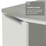 Paneleiro 40 cm 2 portas e 2 nichos branco stella madesa