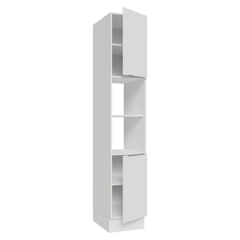 Paneleiro 40 cm 2 portas e 2 nichos branco stella madesa