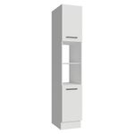 Paneleiro 40 cm 2 portas e 2 nichos branco agata madesa