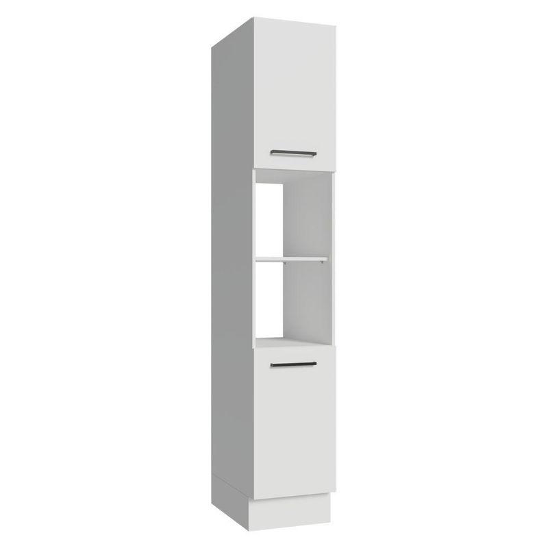 Paneleiro 40 cm 2 portas e 2 nichos branco agata madesa