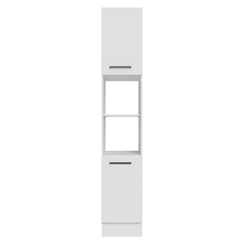 Paneleiro 40 cm 2 portas e 2 nichos branco agata madesa