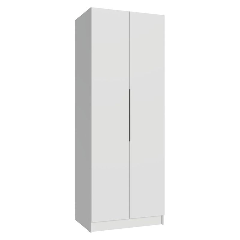 Guarda-roupa modulado 2 portas 4 gavetas 1 cabideiro branco neo madesa