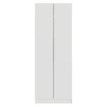 Guarda-roupa modulado 2 portas 4 gavetas 1 cabideiro branco neo madesa
