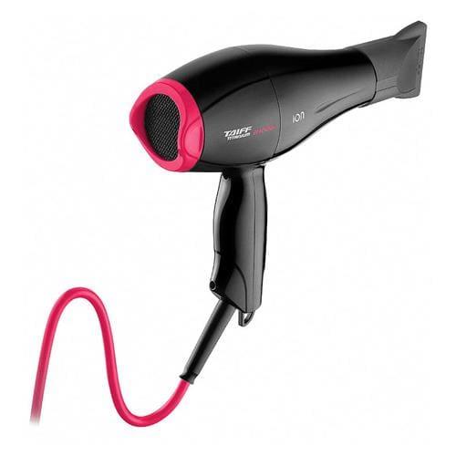Secador de cabelos taiff titanium colors com emissão de Íons motor ac profissional preto/rosa 2100w
