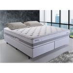 Colchão king size herval vitalle com molas maxpring 31x193x203 cm - cinza