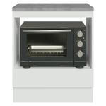 Balcão para forno/micro-ondas 70 cm 1 gaveta branco madesa