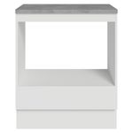 Balcão para forno/micro-ondas 70 cm 1 gaveta branco madesa