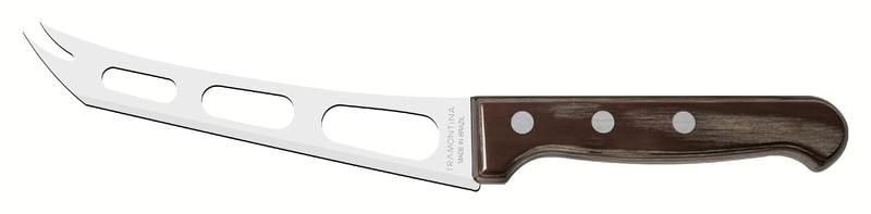 Faca queijo inox 6 polywood castanho tramontina