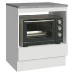 Balcão forno/microondas 70x 60 m 1 gav (com tampo) b madesa