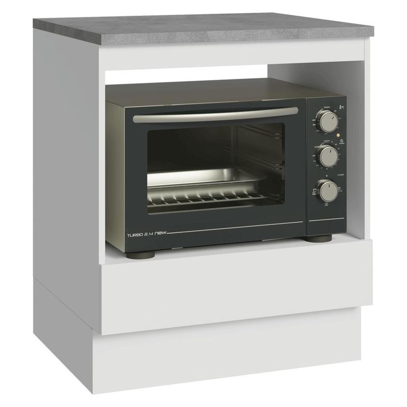 Balcão forno/microondas 70x 60 m 1 gav (com tampo) b madesa