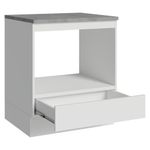 Balcão forno/microondas 70x 60 m 1 gav (com tampo) b madesa