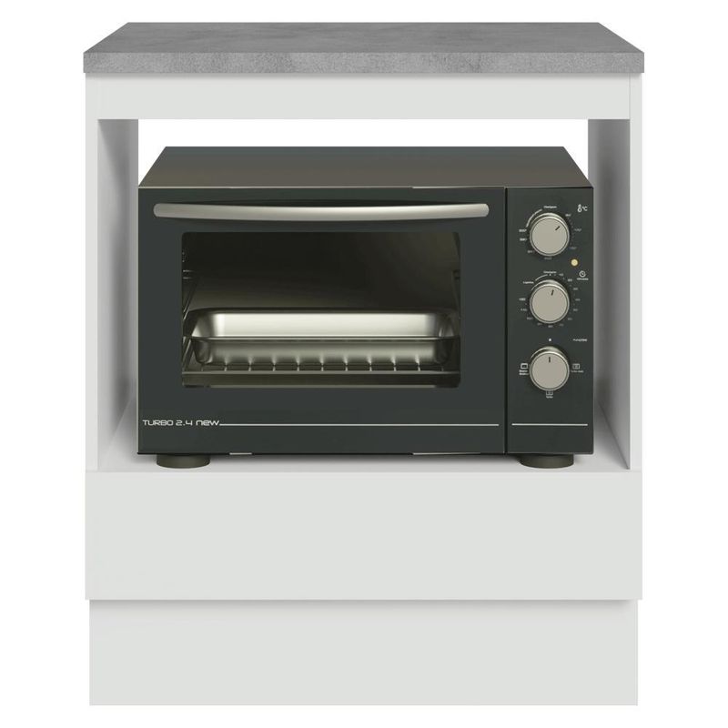 Balcão forno/microondas 70x 60 m 1 gav (com tampo) b madesa