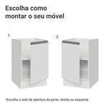 Balcão de cozinha 50cm 1 porta (sem tampo) b glamy madesa