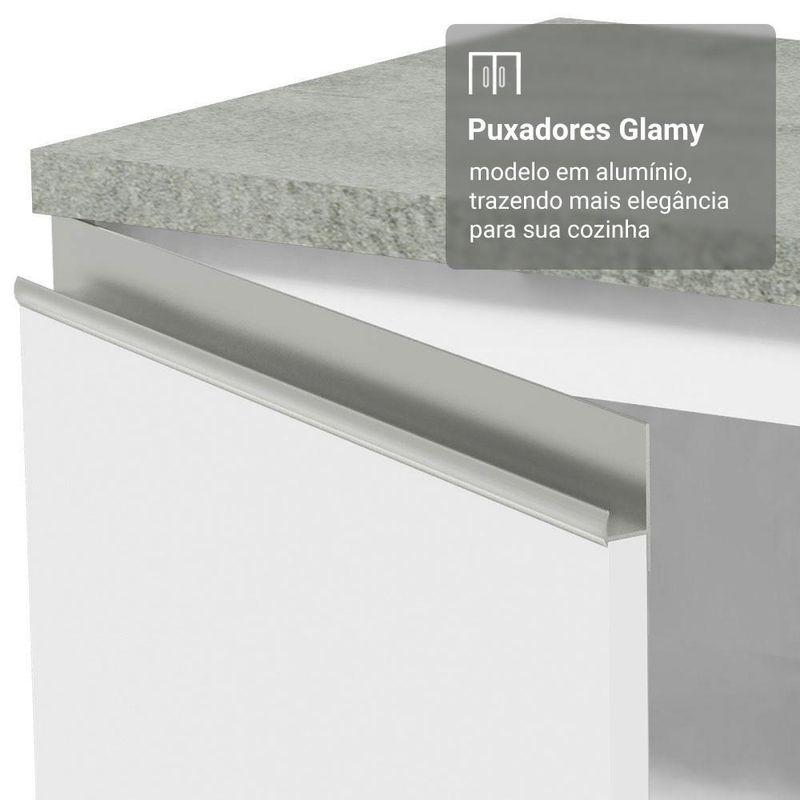 Balcão de cozinha 50cm 1 porta (sem tampo) b glamy madesa