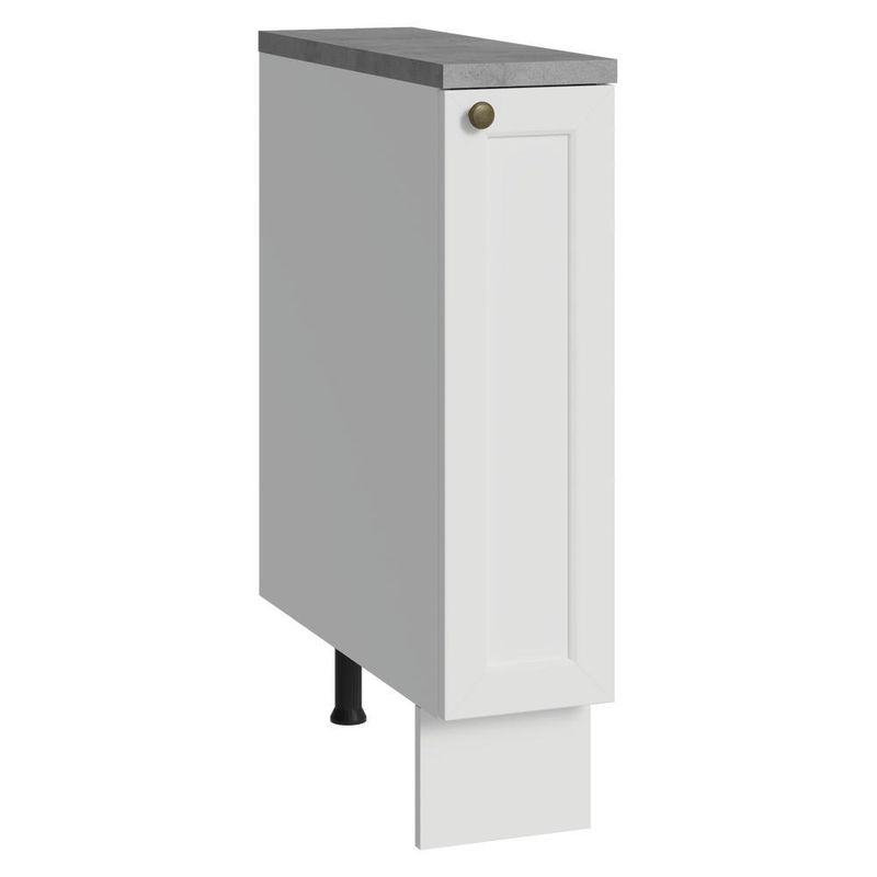 Balcão porta-temperos 20 cm 1 porta branco vik madesa