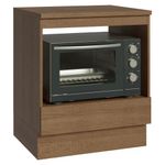 Balcão para forno/micro-ondas 70 cm 1 gaveta madesa