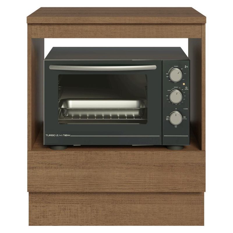 Balcão para forno/micro-ondas 70 cm 1 gaveta madesa