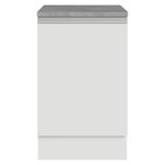 Balcão de cozinha 50cm 1 porta branco glamy madesa